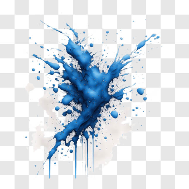 Download Abstract Blue Paint Splatter on Black Background PNGs Online ...