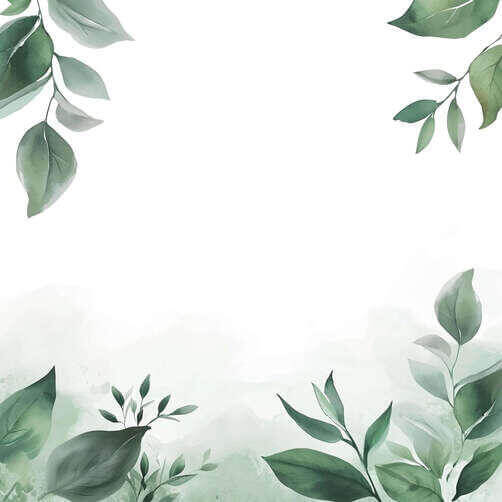Download Watercolor Background with Green Leaves and Branches ...