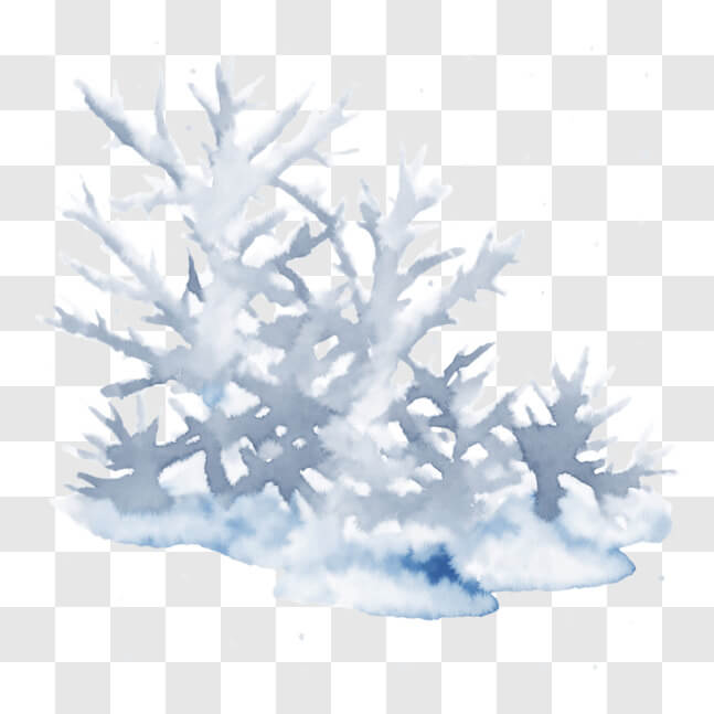 Download Snow-Covered Tree in Winter Landscape PNG Online - Creative ...