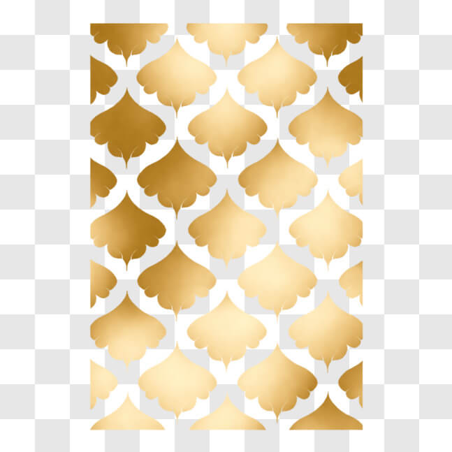 Download Gold Geometric Pattern Artwork on Black Background PNG Online ...