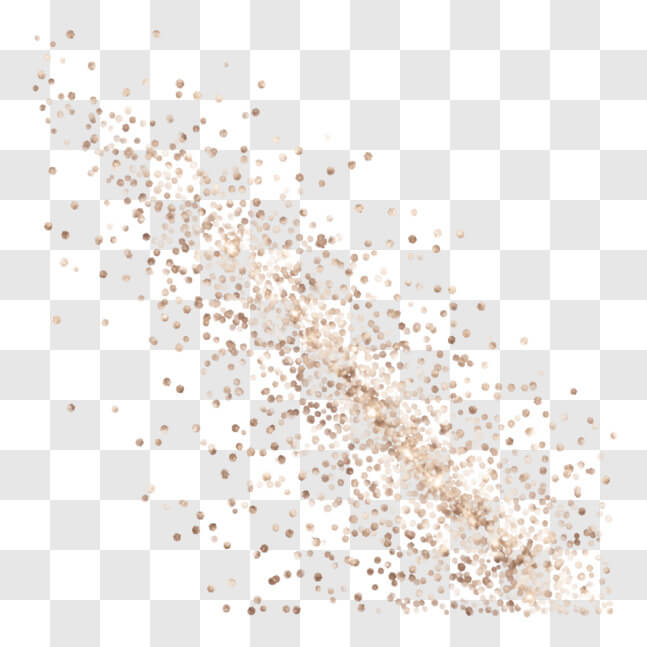 Download Abstract Sparkling Gold and Silver Confetti Background PNG