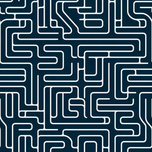 Blue and White Maze Seamless Pattern Blue and White Maze Seamless Pattern thumbnail