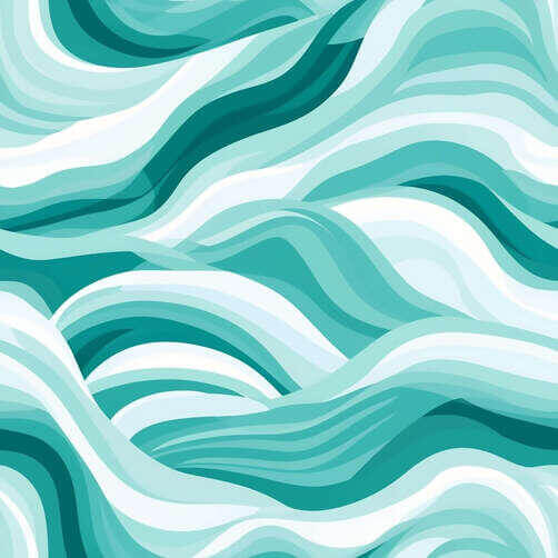 Turquoise and White Ocean Waves Seamless Pattern Turquoise and White Ocean Waves Seamless Pattern thumbnail
