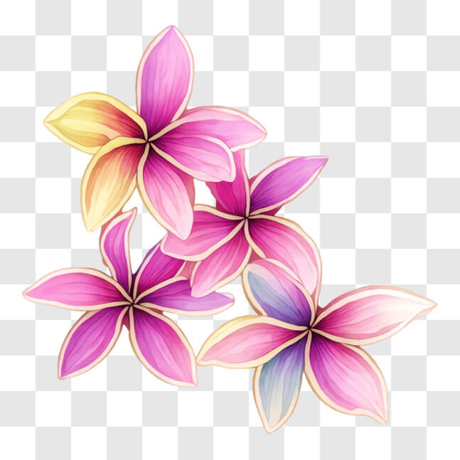 Download Vibrant Floral Arrangement of Tropical Flowers PNG Online ...