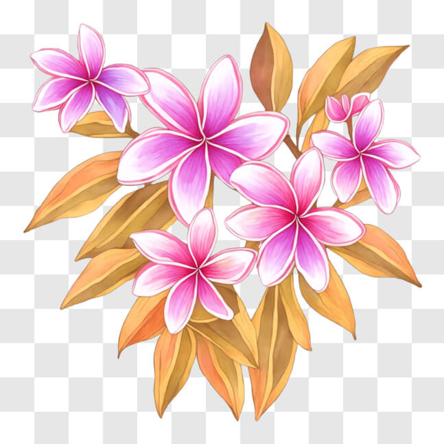 Download Heart-Shaped Pink and Purple Flower Arrangement PNG Online ...