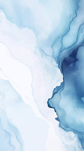 Abstract Blue and White Wave Painting with Scattered Papers Abstract Blue and White Wave Painting with Scattered Papers thumbnail