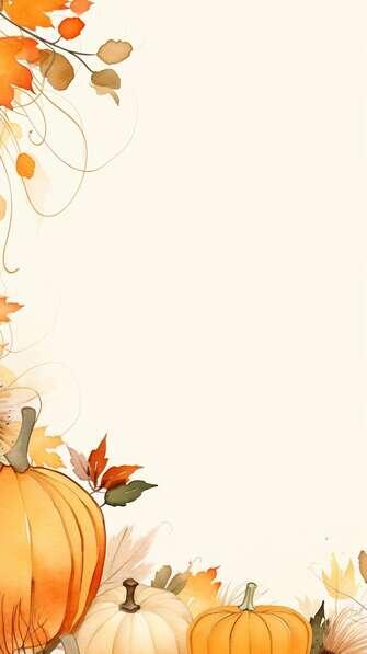 Download Colorful Fall Background with Pumpkins and Leaves Backgrounds ...