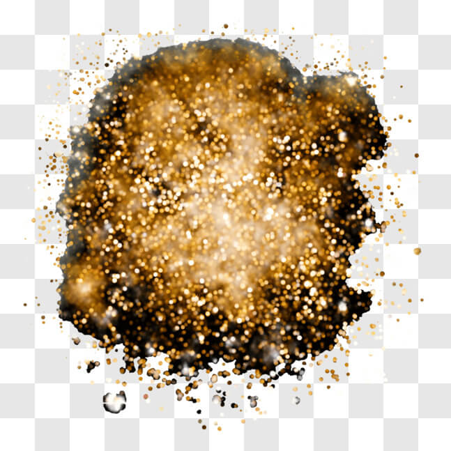 Download Abstract Gold Glitter Explosion Background PNG Online