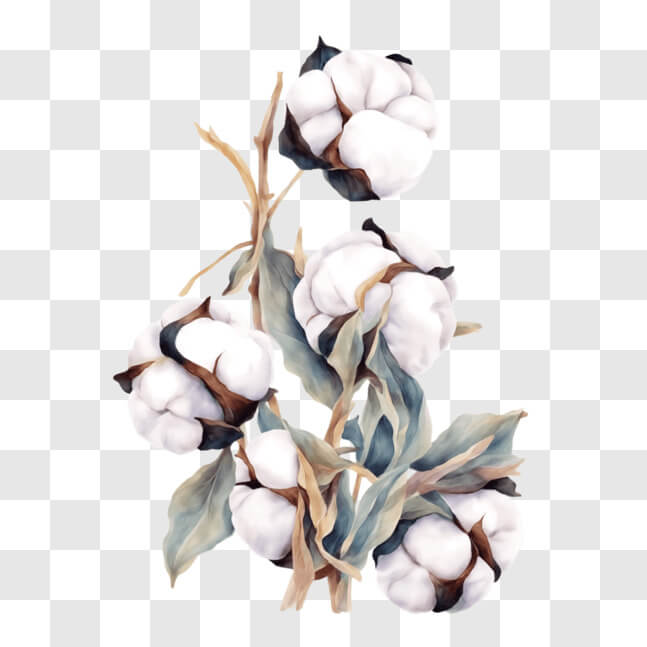 Download Cotton Plants - Importance and Uses in Textile Industry PNG ...