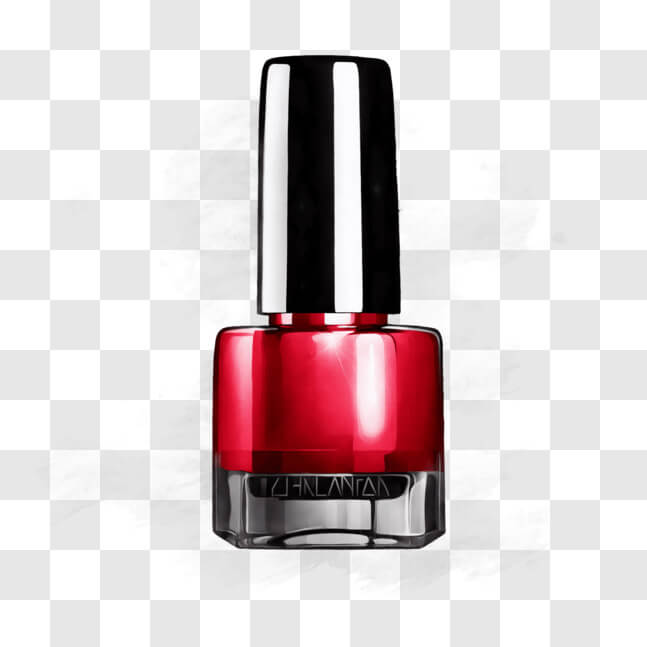 Download Elegant and Sophisticated Red Nail Polish Bottle PNG Online ...