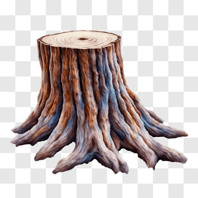 Download Colorful Tree Stump for Decor or Projects PNGs Online ...