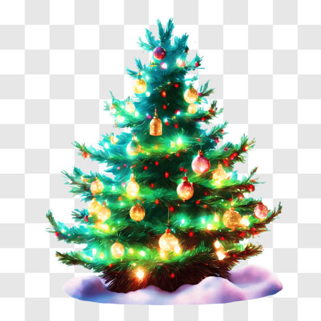 Download Festive Christmas Tree Decoration for the Holiday Season PNG ...
