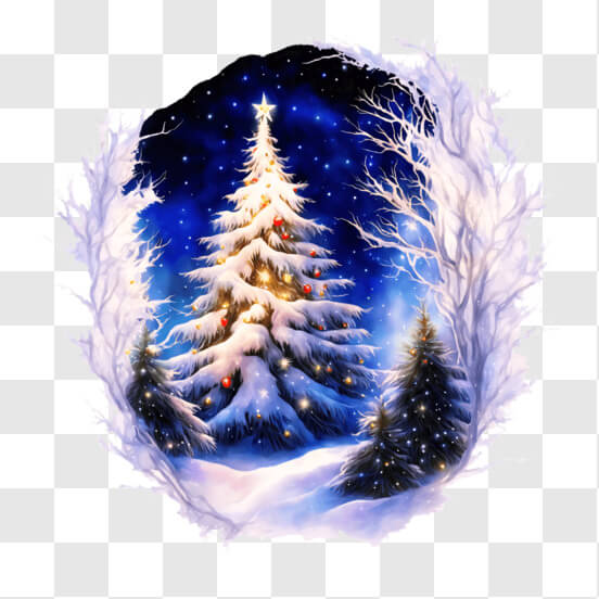 Christmas Tree With Snow PNG - Download Free & Premium Transparent ...