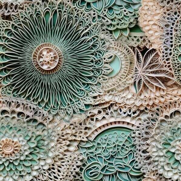 Pattern Artwork Papper Download Paper Cutout Artwork with Floral Designs Patterns Online ...