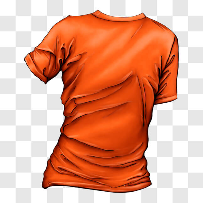 Download Orange T-Shirt with Black Background PNG Online - Creative Fabrica