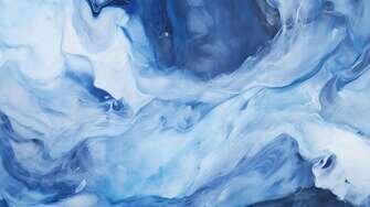 Blue and White Liquid Swirling in the Air - Abstract Art Blue and White Liquid Swirling in the Air - Abstract Art thumbnail