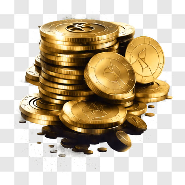 Download Stack of Gold Coins for Gambling, Collecting, and Trading PNGs ...