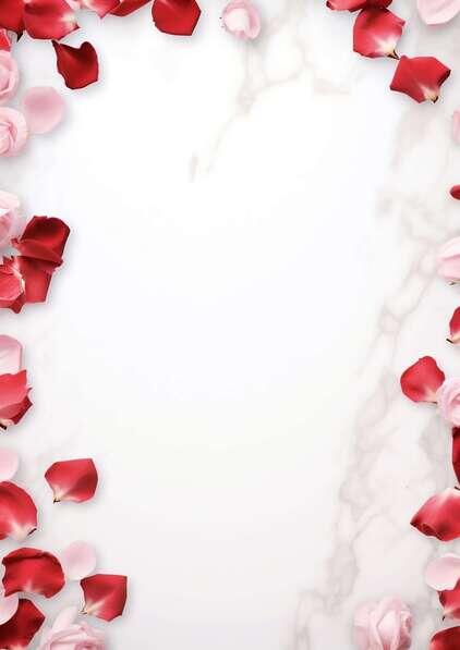 Download Romantic Valentine's Day background with red rose petals and ...
