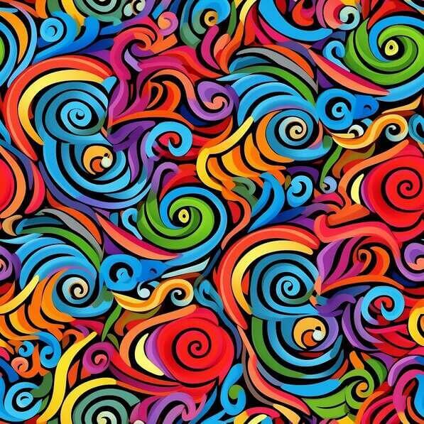 Download Colorful Abstract Pattern with Swirls Patterns Online ...
