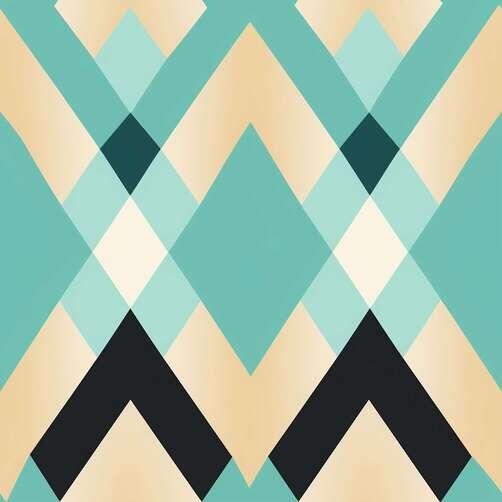 Teal Background with Black and White Zigzag Patterns Teal Background with Black and White Zigzag Patterns thumbnail