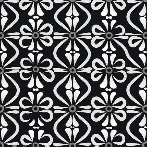 Black and White Floral Ornament Seamless Pattern Black and White Floral Ornament Seamless Pattern thumbnail