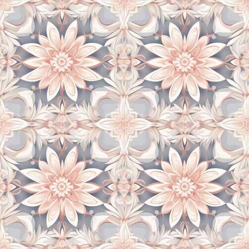 Abstract Floral Pattern in Pink and Gray Abstract Floral Pattern in Pink and Gray thumbnail
