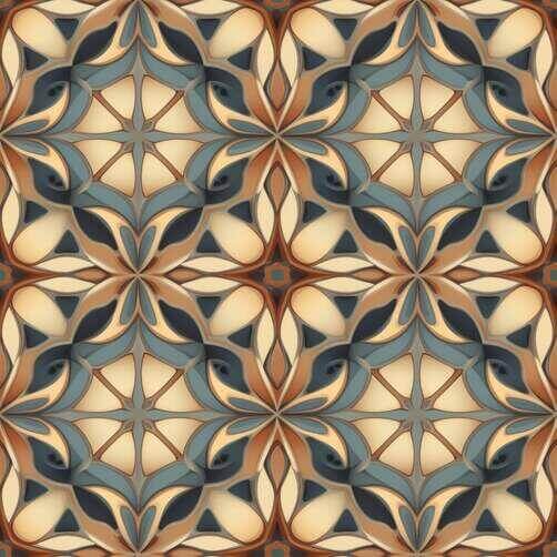 Abstract Geometric Pattern in Brown, Beige, and Blue Color Scheme Abstract Geometric Pattern in Brown, Beige, and Blue Color Scheme thumbnail