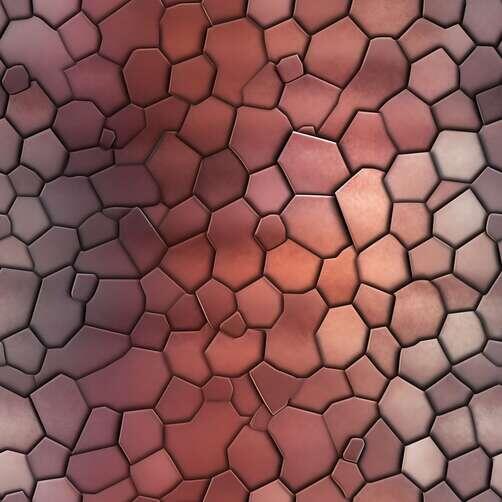 Red and Pink Tiled Wall with Irregular Shaped Tiles Red and Pink Tiled Wall with Irregular Shaped Tiles thumbnail