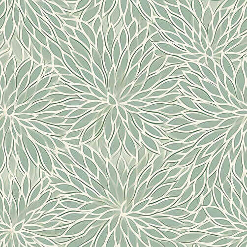 Green and White Flower Seamless Pattern for Interior Design Green and White Flower Seamless Pattern for Interior Design thumbnail
