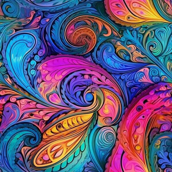 Download Vibrant Abstract Swirl of Colors and Patterns Patterns Online ...