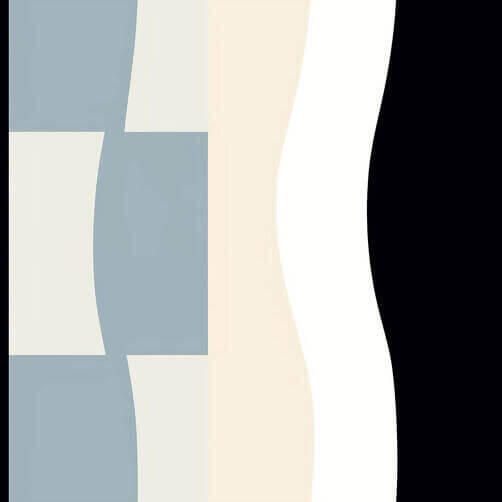 Abstract Black, White, and Beige Painting with Blue and Gray Patterns Abstract Black, White, and Beige Painting with Blue and Gray Patterns thumbnail