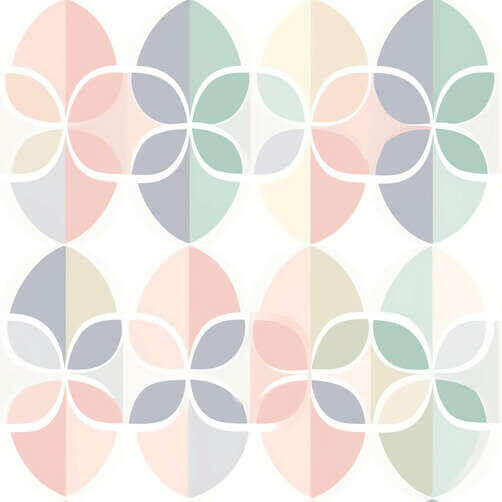 Abstract Geometric Pattern in Pink, Green, Yellow, and Blue Abstract Geometric Pattern in Pink, Green, Yellow, and Blue thumbnail