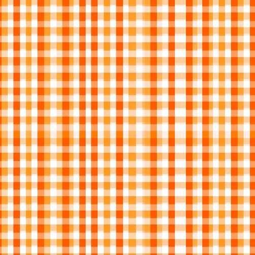 Orange and White Gingham Tablecloth Orange and White Gingham Tablecloth thumbnail