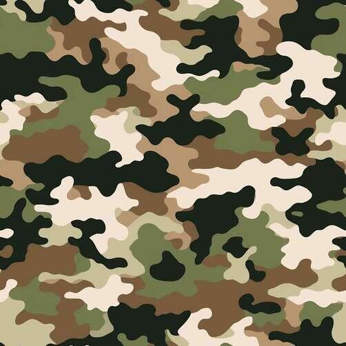 Camouflage Pattern in Green, Brown, and Beige Tones Camouflage Pattern in Green, Brown, and Beige Tones thumbnail