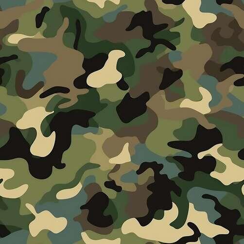 Camouflage Pattern in Green, Brown, and Black Camouflage Pattern in Green, Brown, and Black thumbnail