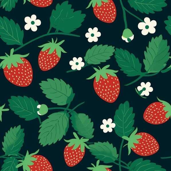 Download Fresh Strawberry Seamless Pattern Patterns Online - Creative ...