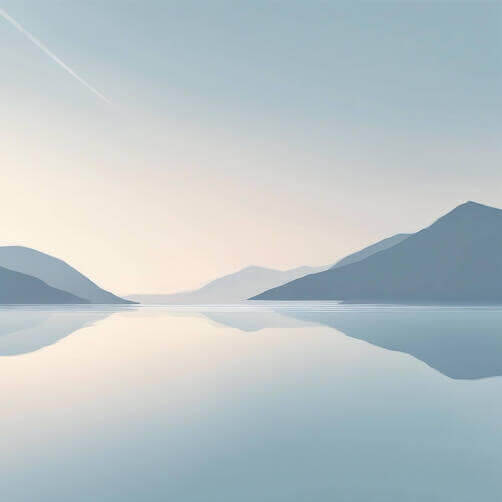 Malersischer See und Berge mit Flugzeugen Hintergründe thumbnail