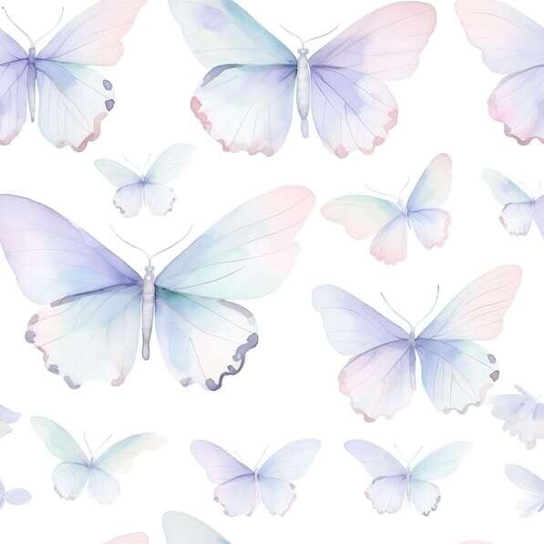 Download Watercolor Butterfly Seamless Pattern in Pink and Blue ...