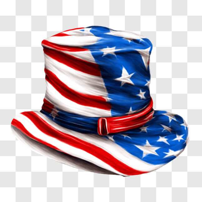 Download Patriotic American Flag Top Hat for 4th of July Celebrations ...