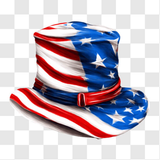 Download Patriotic American Flag Top Hat for 4th of July Celebrations ...