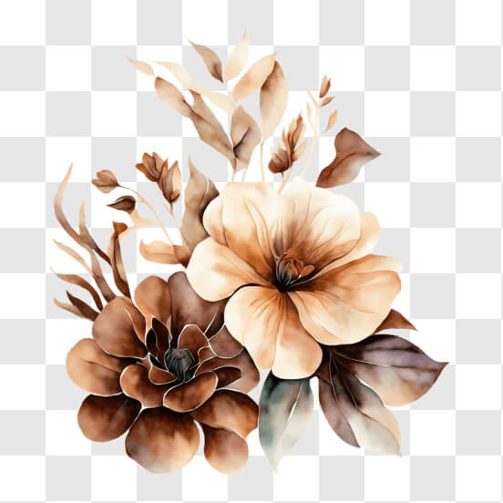 Brown Flower PNG - Download Free & Premium Transparent Brown Flower PNG ...