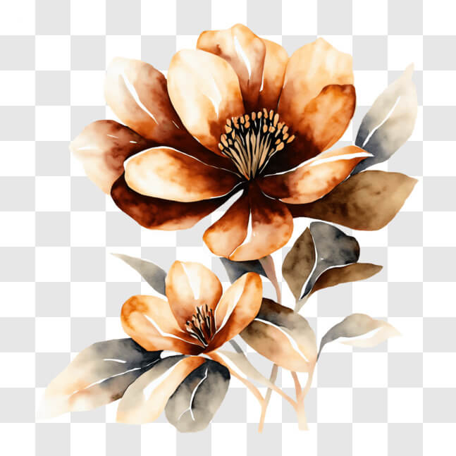 Brown Flower PNG - Download Free & Premium Transparent Brown Flower PNG ...