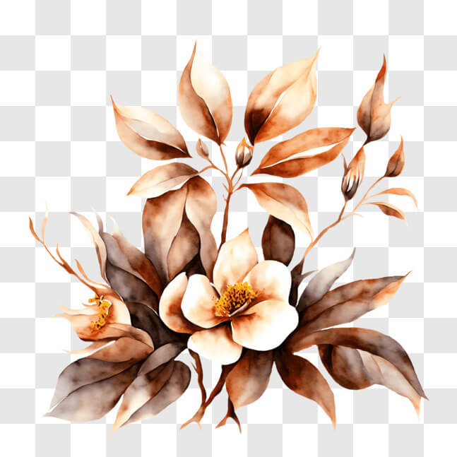Brown Flower PNG - Download Free & Premium Transparent Brown Flower PNG ...