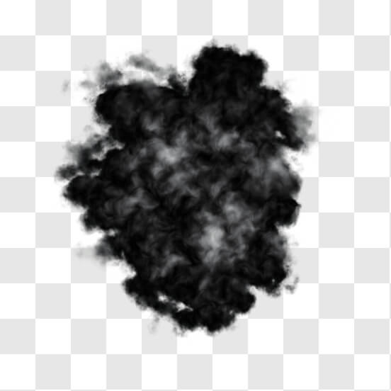 Black Smoke Cloud transparent PNG - StickPNG