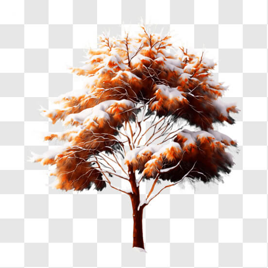 Download Snow-covered Pine Tree in Winter Landscape PNGs Online ...
