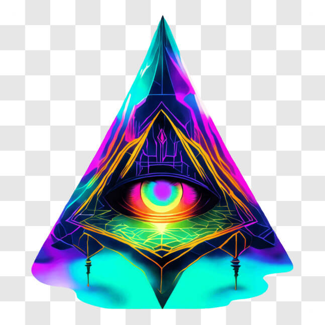 Download Spiritual and Symbolic Pyramid Image PNG Online - Creative Fabrica
