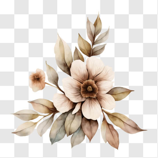 Brown Flower PNG - Download Free & Premium Transparent Brown Flower PNG ...