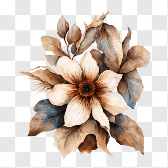 Brown Flower PNG - Download Free & Premium Transparent Brown Flower PNG ...