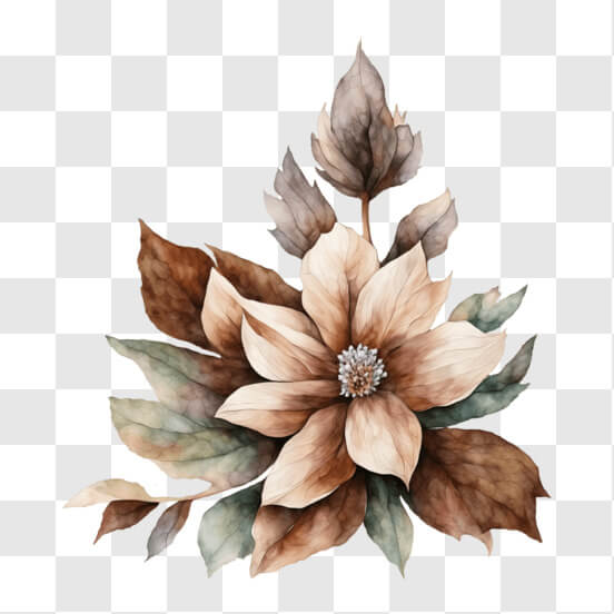 Brown Flower PNG - Download Free & Premium Transparent Brown Flower PNG ...