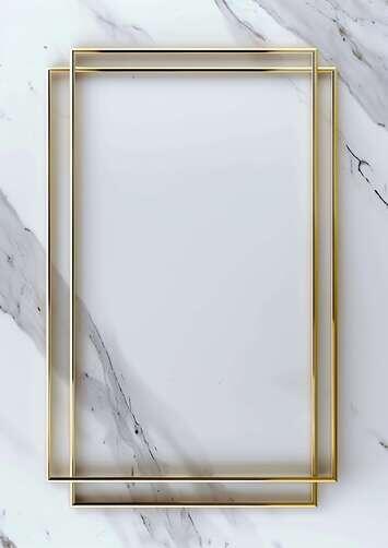 Gold Frame on Marble Background Gold Frame on Marble Background thumbnail